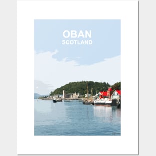 Oban Scotland. Scottish gift. Travel poster scottish highlands Posters and Art